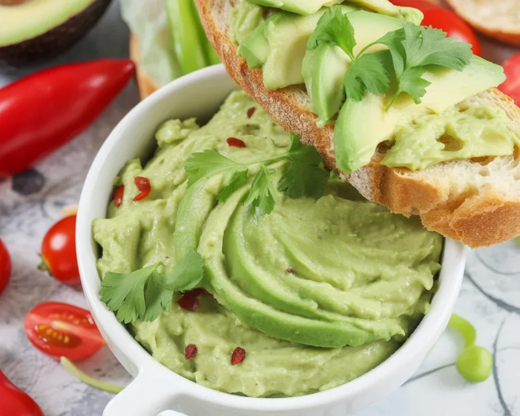 Przepisy na pyszne dania z awokado, w tym guacamole i pasty.