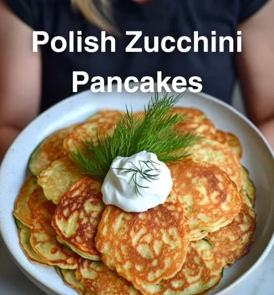 Chrupiące placki z cukinii na talerzu, idealne na obiad