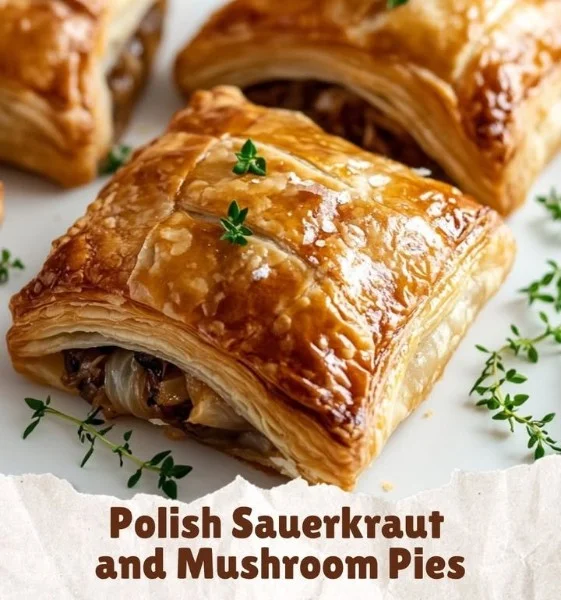 Paszteciki - Polskie Pierożki z Kapustą i Grzybami wykonane z ciasta