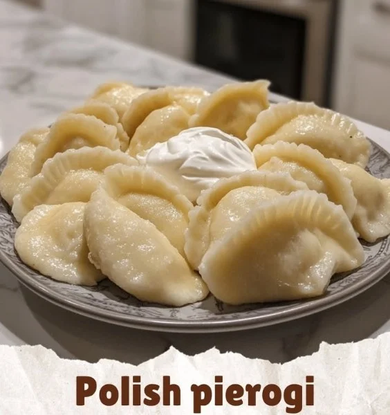 Pyszne pierogi z różnymi nadzieniami, tradycyjna polska potrawa