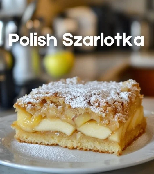 Tradycyjna szarlotka - przepyszne ciasto jabłkowe na talerzu